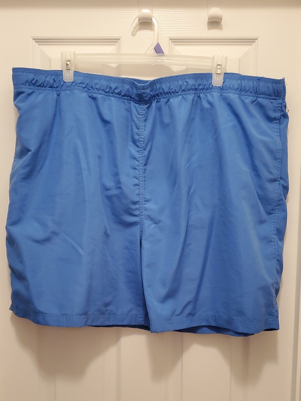 Men's 🌻 Elastic-Waist Blue Swim/Active Shorts 3XL